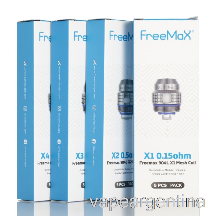 Freemax Maxluke 904l X Resistencias De Repuesto 0.2ohm 904l X2 Bobinas De Malla Dual Vape Argentina